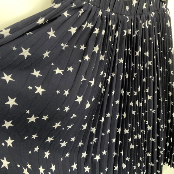 NWOT navy blue pleated midi skirt - Picture 2 of 5